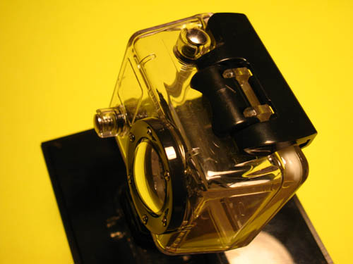 Waterproof Latch on top of GoPro 960 case.