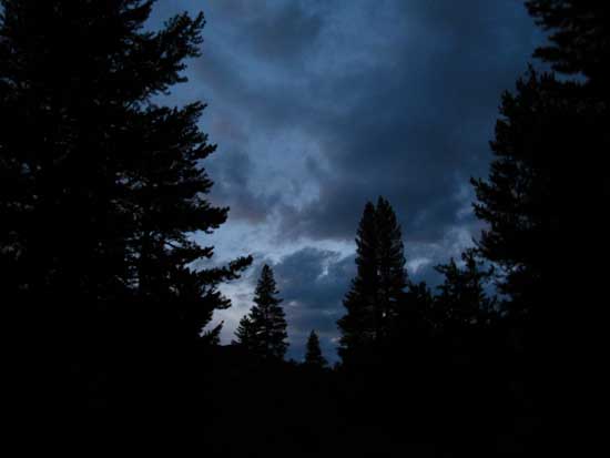 Fierce skies going soft at sunset.
